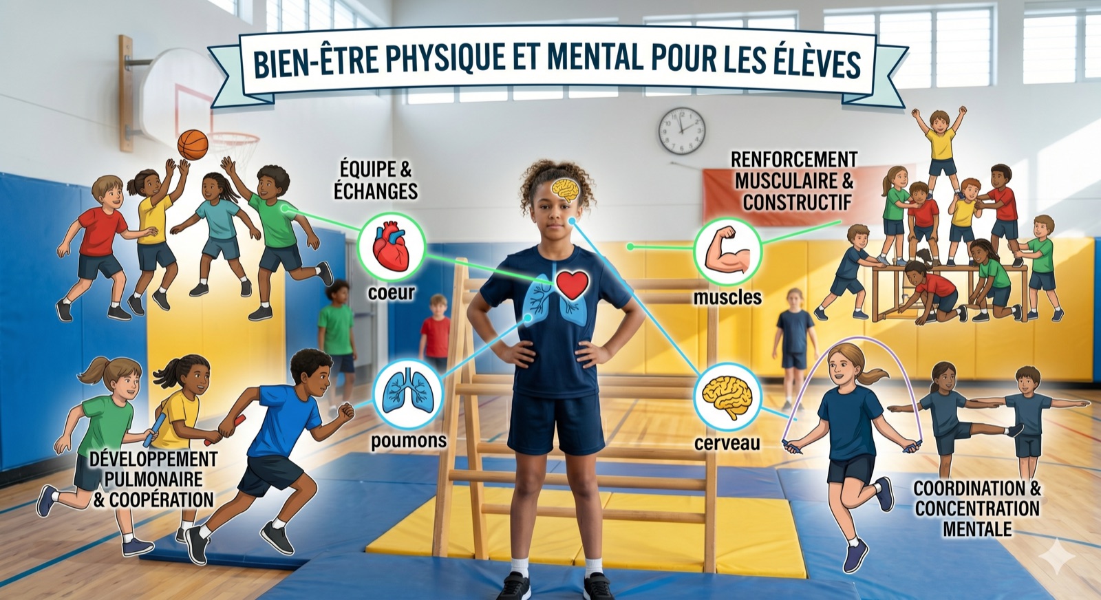 Un corps en santé grâce au sport — bienfaits physiques