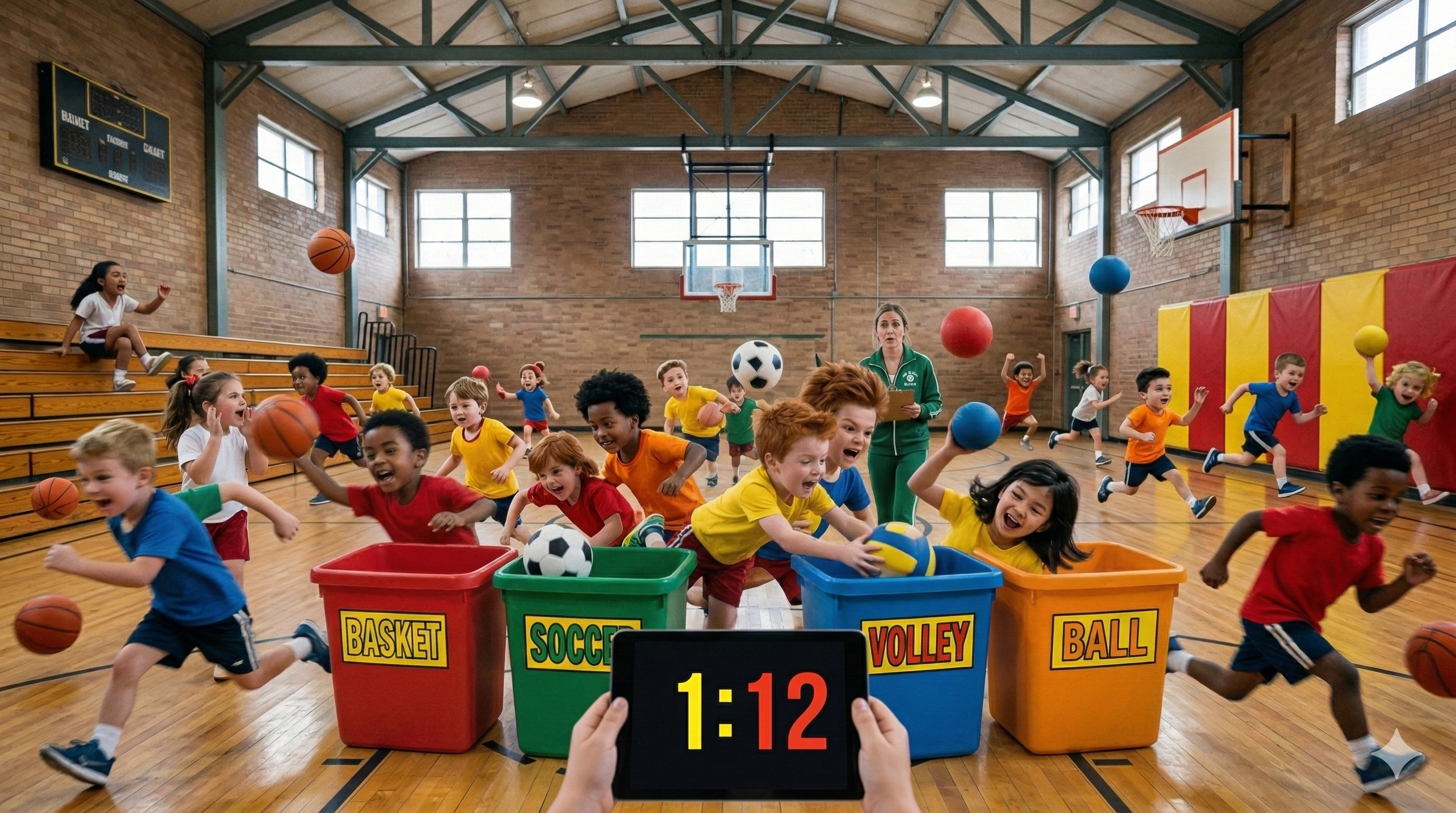 Défi chronométré - Rangement du matériel par domaine